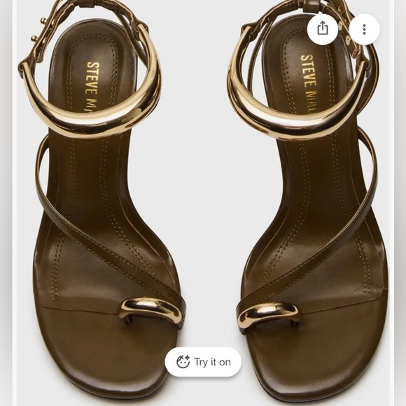 Steve Madden Women's Tia Strappy Heels - Olive - Size 6 - Picture 3 of 14